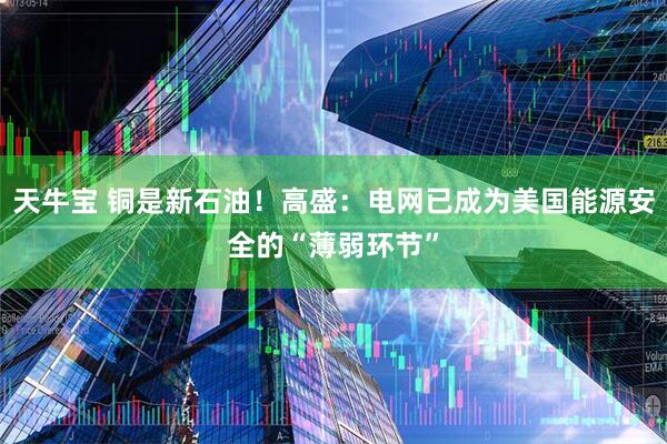天牛宝 铜是新石油！高盛：电网已成为美国能源安全的“薄弱环节”